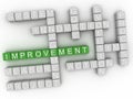 3d Improvement Concept word cloud Royalty Free Stock Photo