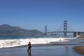 Famous Golden Gate Bridge On The Pacific Ocean In The San Francisco Harbor