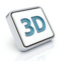 3D Interface Icon Render Royalty Free Stock Photo