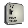 3d Iridium element Royalty Free Stock Photo