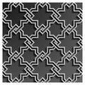 3d islamic geometric pattern background vector Royalty Free Stock Photo