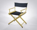 3D Isolated Film Director Chair.