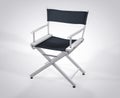 3D Isolated Film Director Chair.