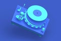 3d isolated plate tester front view for dj work.
