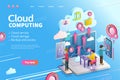 3d isometric cloud computing