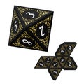 D8 Isometric Dice for Boardgames With Paper Unwrap Template
