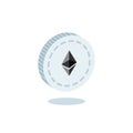 3d isometric Ethereum Symbol Vector