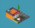 3D isometric Fastfood