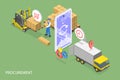 3D Isometric Flat Vector Conceptual Illustration of Effective Procurement Process Royalty Free Stock Photo