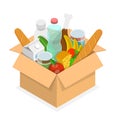 3D Isometric Flat Vector Conceptual Illustration of Food Pantry Icon