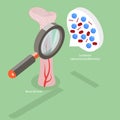 3D Isometric Flat Vector Conceptual Illustration of Leukemia Disease