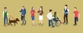 3D Isometric Flat Vector Conceptual Illustration of People with Different Types Of Disabilities