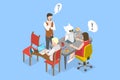 3D Isometric Flat Vector Conceptual Illustration of Robotics Club