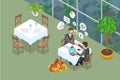 3D Isometric Flat Vector Conceptual Illustration of Successful Partnership Royalty Free Stock Photo