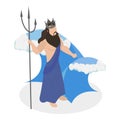 3D Isometric Flat Vector Illustration of Ancient Mythology Heroes. Item 1 Royalty Free Stock Photo