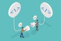 3D Isometric Flat Vector Illustration of Application Programming Interface Royalty Free Stock Photo
