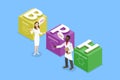 3D Isometric Flat Vector Illustration of BPH Royalty Free Stock Photo