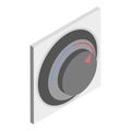 3D Isometric Flat Vector Illustration of Climate Control Handle. Item 3 Royalty Free Stock Photo