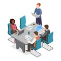 3D Isometric Flat Vector Illustration of Project Management. Item 3 Royalty Free Stock Photo
