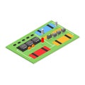 3D Isometric Flat Vector Illustration of Repair Of Electronic Equipment. Item 3 Royalty Free Stock Photo