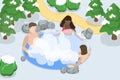 3D Isometric Flat Vector Illustration of Thermal Spa Royalty Free Stock Photo