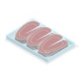 3D Isometric Flat Vector Set of Frozen Meat. Item 3 Royalty Free Stock Photo