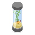 3D Isometric Flat Vector Set of Home Aquariums. Item 2