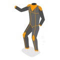 3D Isometric Flat Vector Set of Scuba Diving Equipment. Item 1 Royalty Free Stock Photo