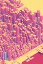 A 3D isometric map with real-time updates of GIS location data.