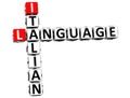 3D Italian Language Crossword