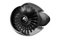 3D jet engine - front view/side view Royalty Free Stock Photo