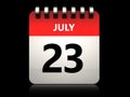 3d 23 july calendar