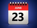 3d 23 june calendar