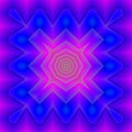 3d kaleidoscopic color gradient pattern