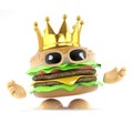 3d King burger