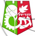 3D Kiryat Gat coat of arms, Israel.