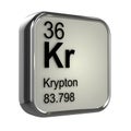 3d Krypton element Royalty Free Stock Photo