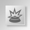 3D Land Mine icon Business Concept