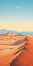 Desert Dune Landscape: Hyperrealistic Painting With Rich Detail