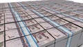 3D Large Stack of 100 Saudi Arabia Riyal Banknote