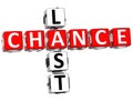 3D Last Chance Crossword Royalty Free Stock Photo