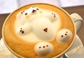 3D latte art Royalty Free Stock Photo