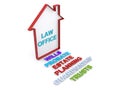 3d law office sign