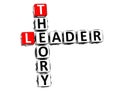 3D Leader Theory Crossword Royalty Free Stock Photo