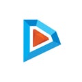 D letter diamond logo vector concept design template Royalty Free Stock Photo