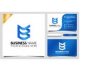 3D Letter E Colorful logo designs inspiration, business card