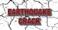 Earthquake crack 3d letters text effect on black grunge background, 3d text typography design editable text, modern alphabet 3d le