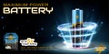 3D Li-Ion AA battery banner ad