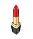 3d lipstick isolated over white