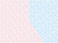 3D lllustration Blue and pink abstract background or texture with geometric lines